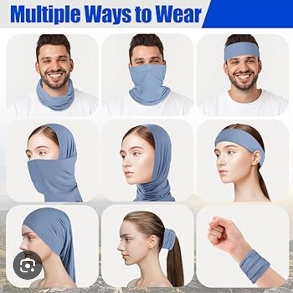 Multifunctional Scarf/ Neck Gaiter In Hot Pink NWT - Picture 5 of 5